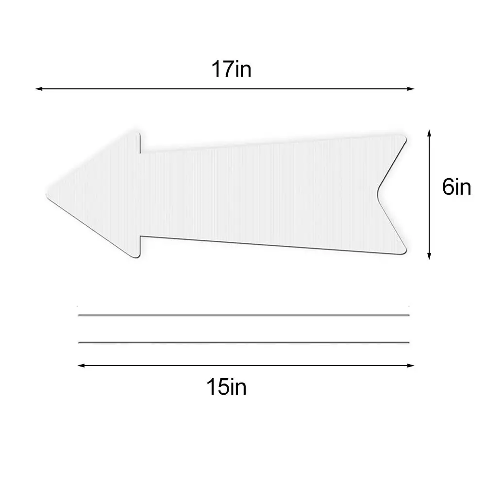 Yard Sign Blank - Wasserdichte DIY leere Hofschilder mit Pfählen