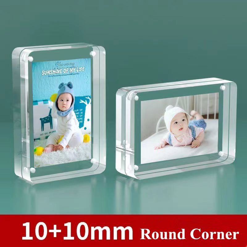 Photo Acrylic Block - 4x6cm / 6x9cm doppelseitige magnetische Fotobild