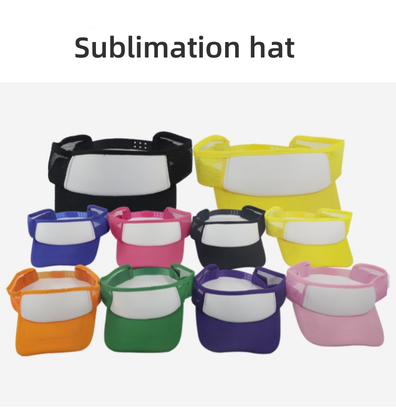 Hat Sublimation Blank - 10 Stück Sublimations-Blanko-Sommer-Sonnenhüte für Herren und