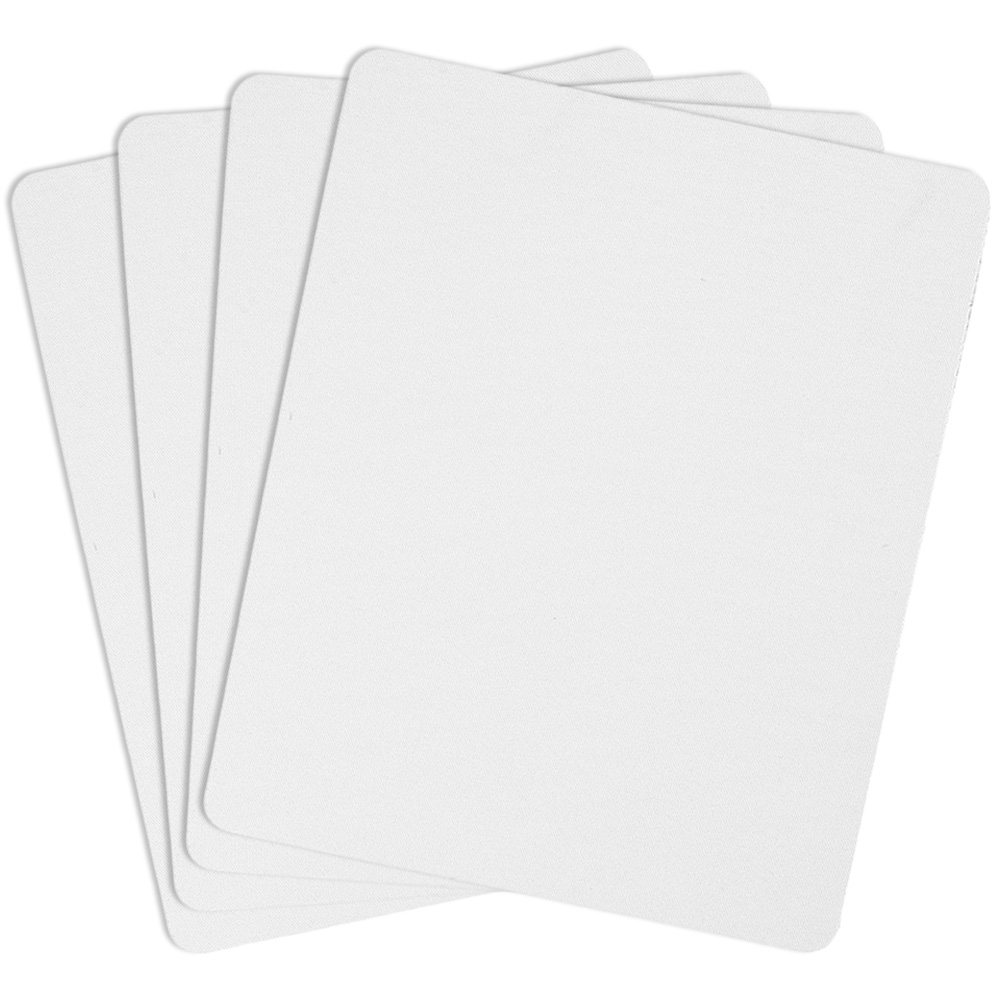 Mouse Pad Blank Sublimation - 4 Stück Sublimations-Mauspad-Rohlinge, leere Computer-Mausmatten mit