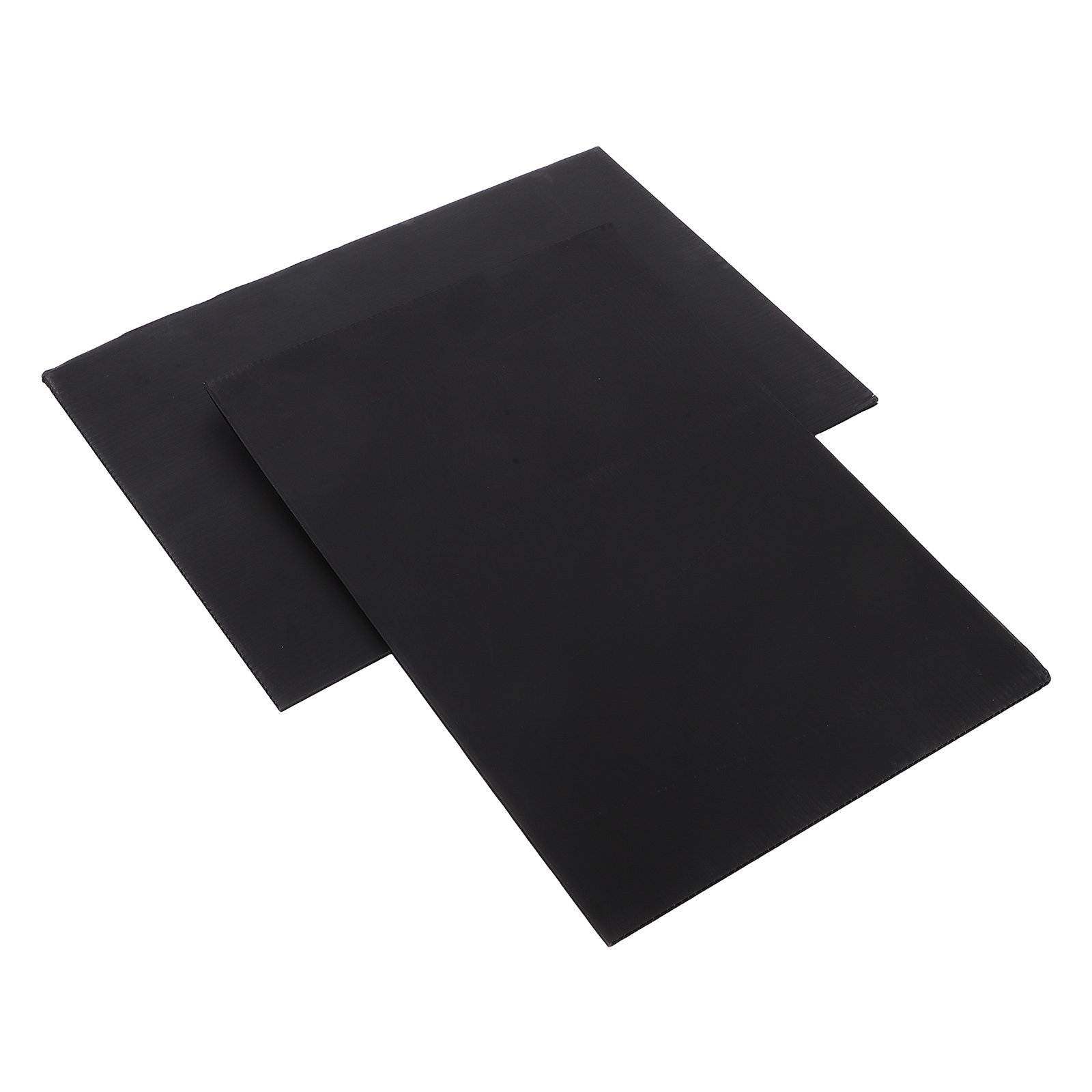 Yard Sign Blank - 2 Stück Professionelle Schwarze Blanko-Hofschilder, Wetterfeste