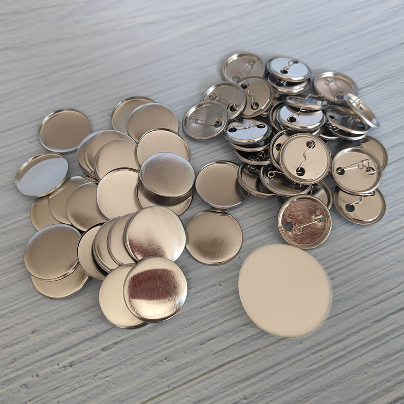 Button Badge Blank - 100 SET Blank Abzeichen Pin Taste