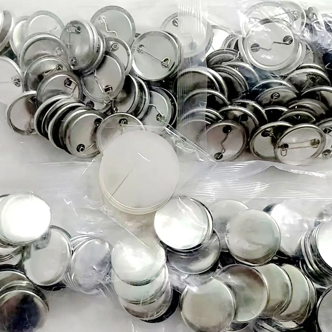 Button Badge Blank - 1000 Stück 25mm/32mm/37mm Metall-Rückseite MATTE Zinnplatten-Anstecknadel-Rohlinge