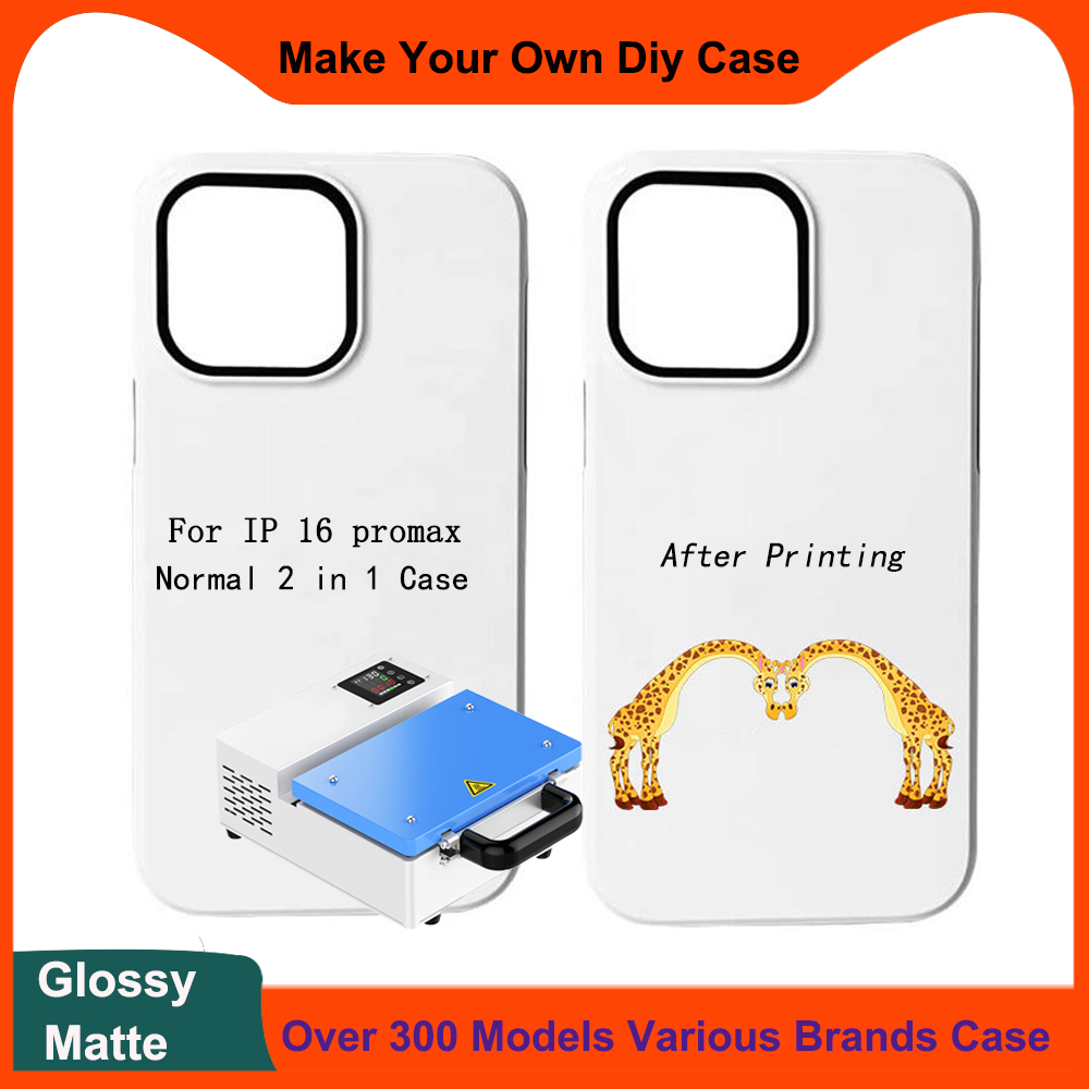 Phone Case Blank Print - 5 Stück 2-in-1 3D-Sublimationsfolie Blanko-Handyhülle für