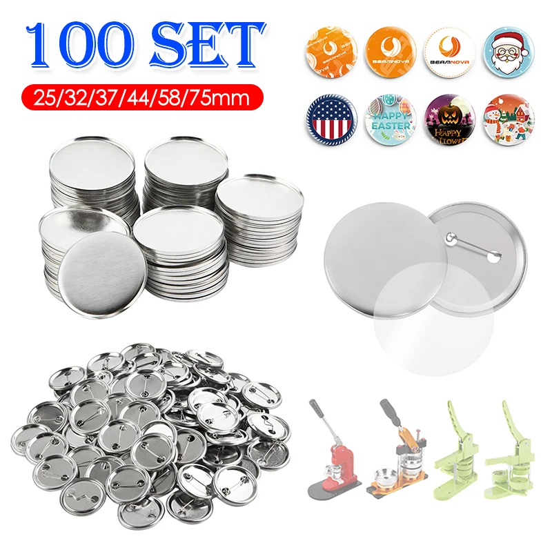 Button Badge Blank - 100Set leere Abzeichen Pin Button Maker