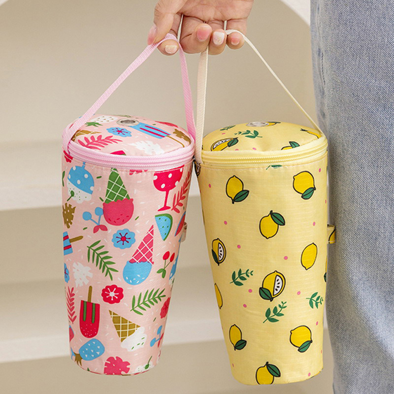 Tote Bag Sublimation - Neue tragbare Milchtee-Tragetasche, Wärmeisolierende Tasche, umweltfreundliche
