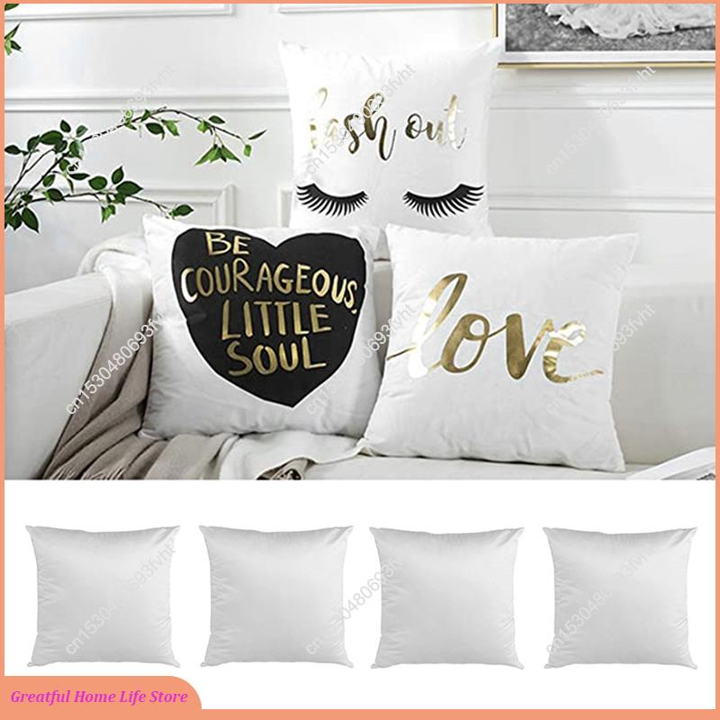 Pillow Cover Sublimation - AT59 40X40 Weiß Plain Sublimation Rohlinge