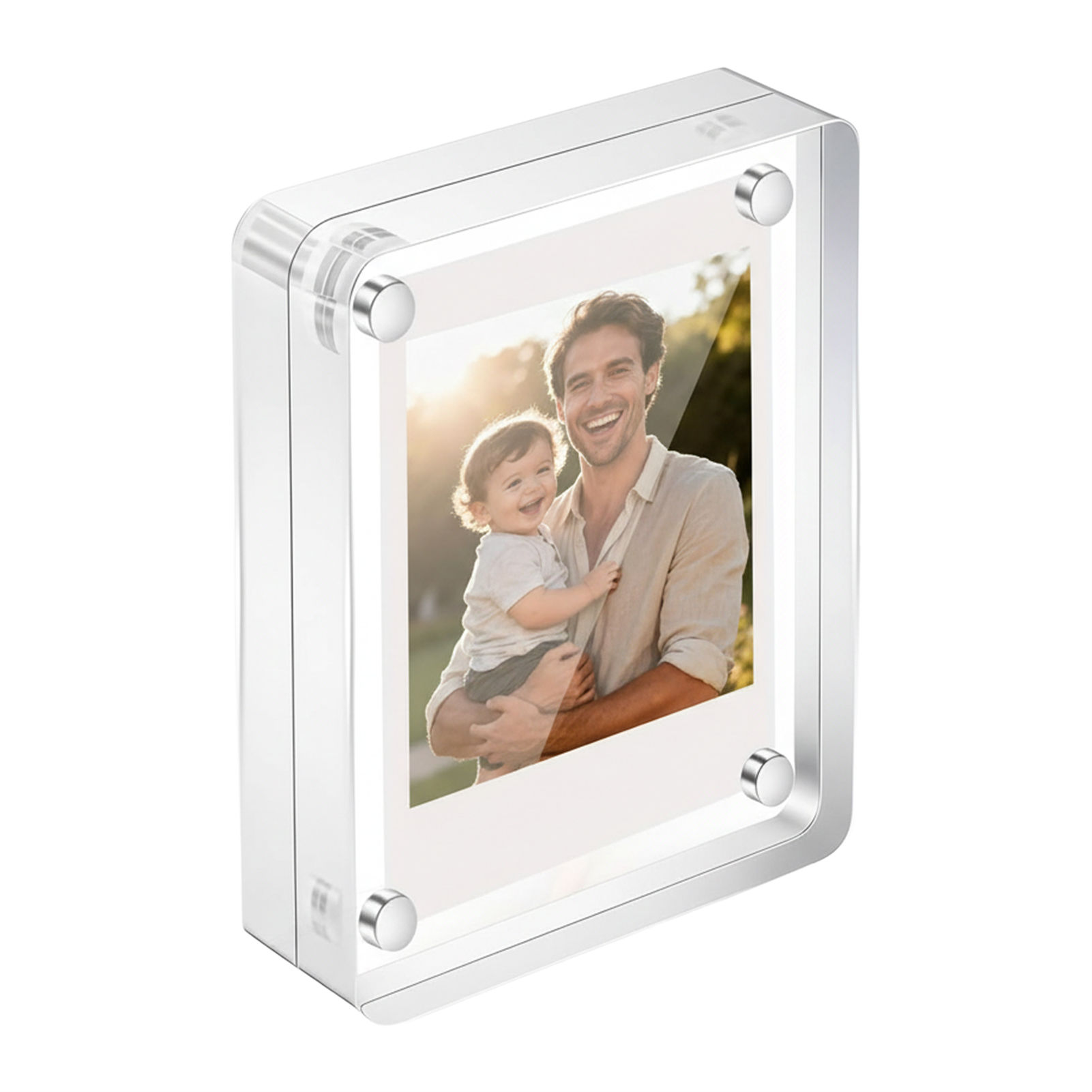 Photo Acrylic Block - Acryl Magnetischer Fotorahmen 2,5x3,5 Zoll 10+10mm