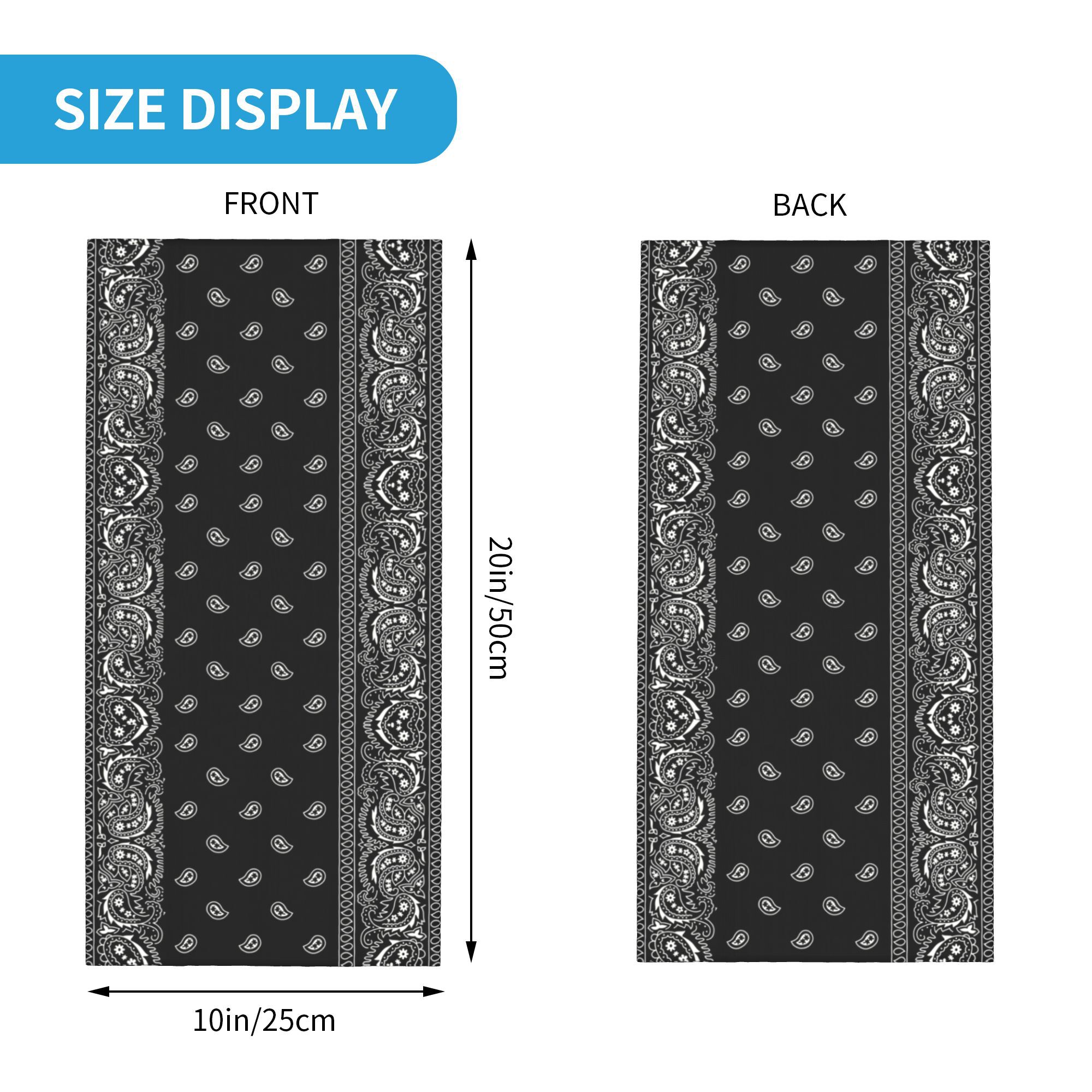 Benutzerdefinierte schwarz und – Bandana Blank White Bewertung und Preis