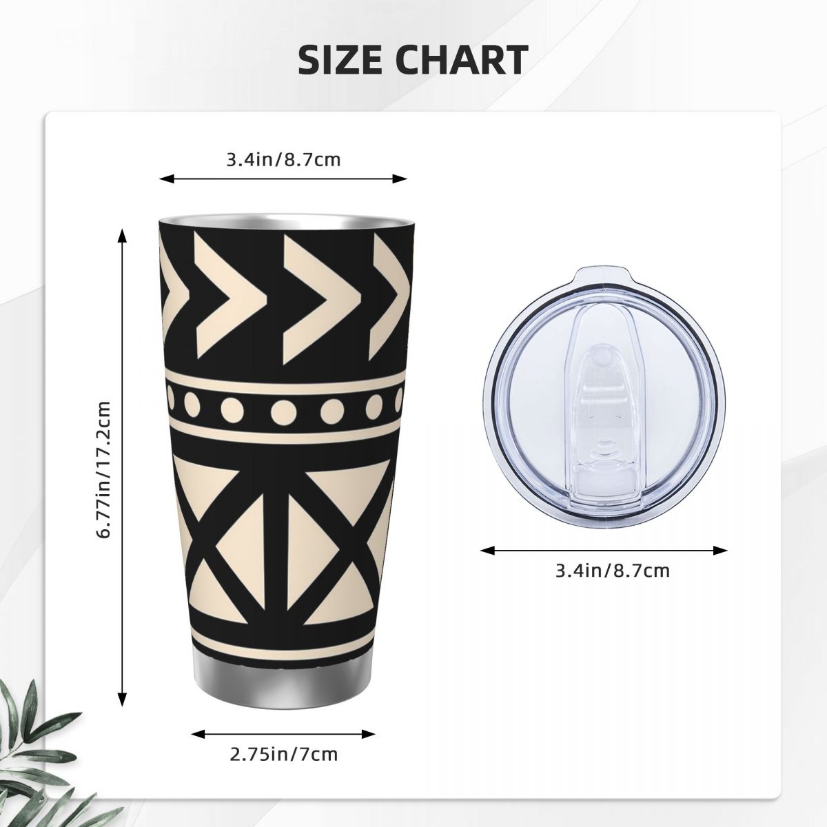 Afrikanisches Schlammtuch, sch – Tumbler 20Oz White Bewertung und Preis