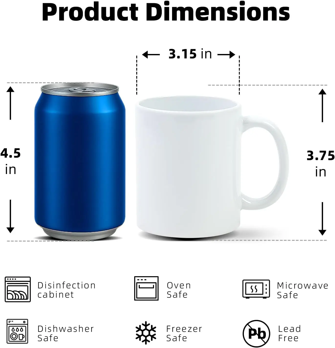 Sublimationsbecher 11 oz, Subl – Sublimation Mug White Bewertung und Preis