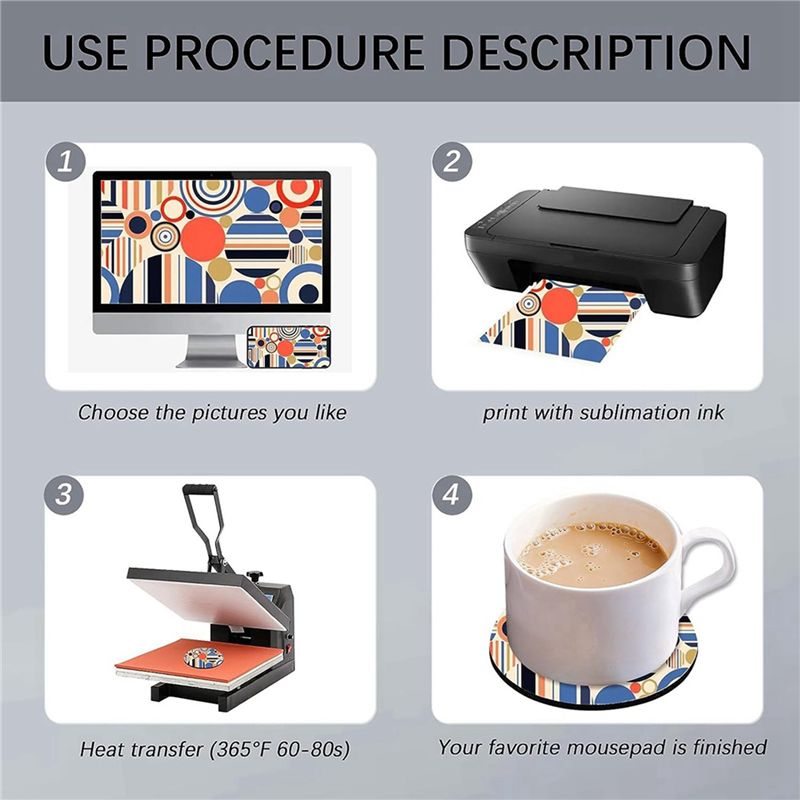 ABVT-160PC Sublimations-Unters – Coaster Sublimation Blank Bewertung und Preis