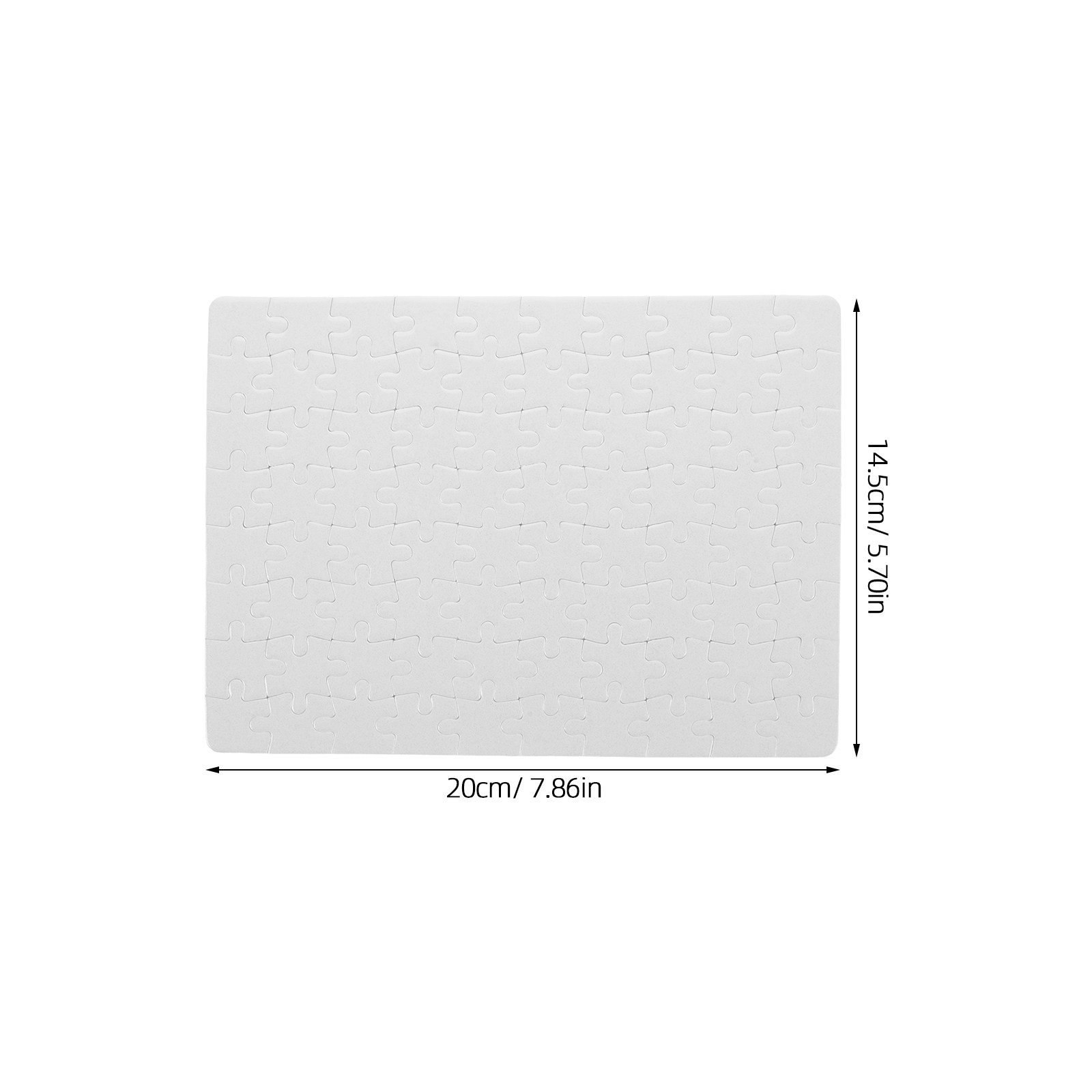 4 Blatt Weiße Puzzle-Rohlinge, – Puzzle Blank White Bewertung und Preis