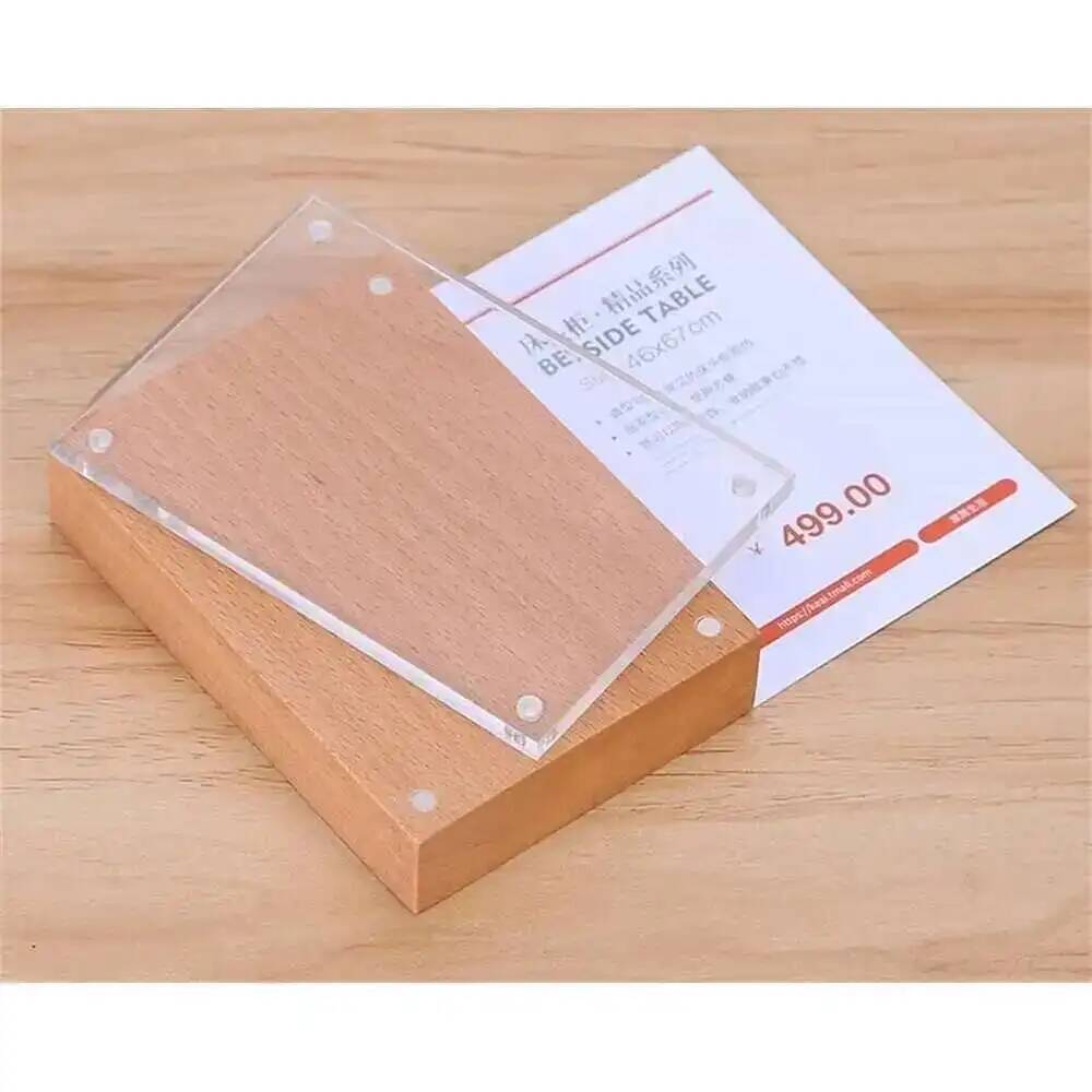 Schreibtisch Preiskarten-Displ – Photo Acrylic Block Bewertung und Preis