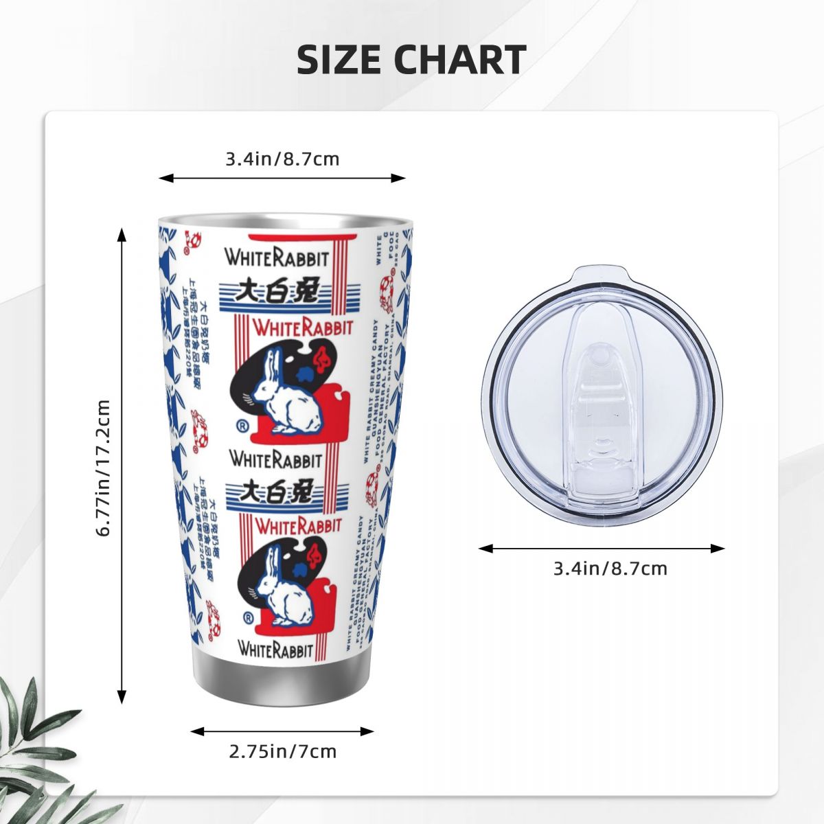 White Rabbit Candy Edelstahlbe – Tumbler 20Oz White Bewertung und Preis