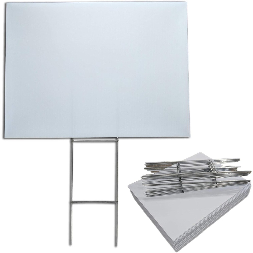 US-Versand: 50er-Pack 18x24 Bl – Yard Sign Blank Bewertung und Preis