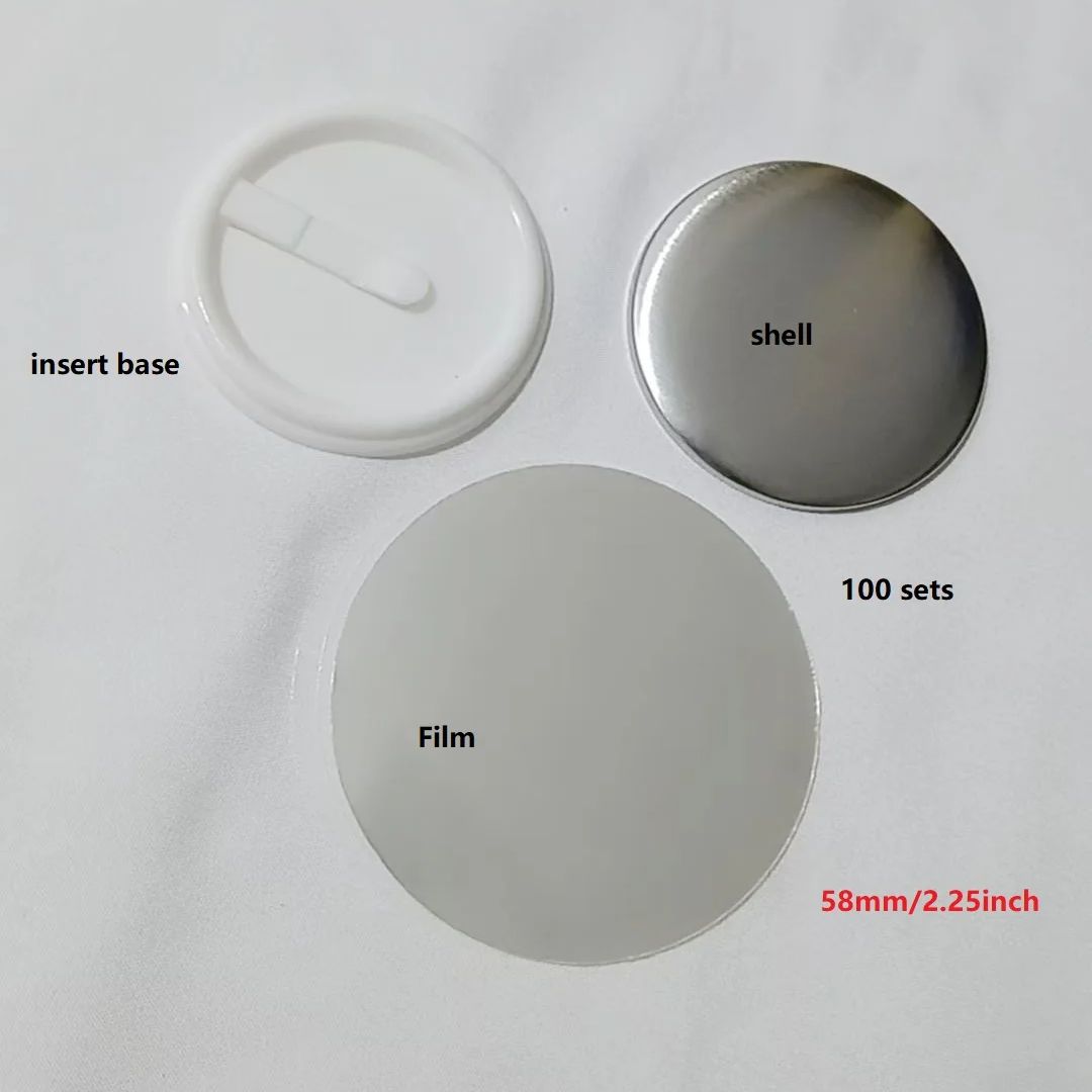 100 Stück 58 mm 2,25 Zoll Eins – Button Badge Blank Bewertung und Preis