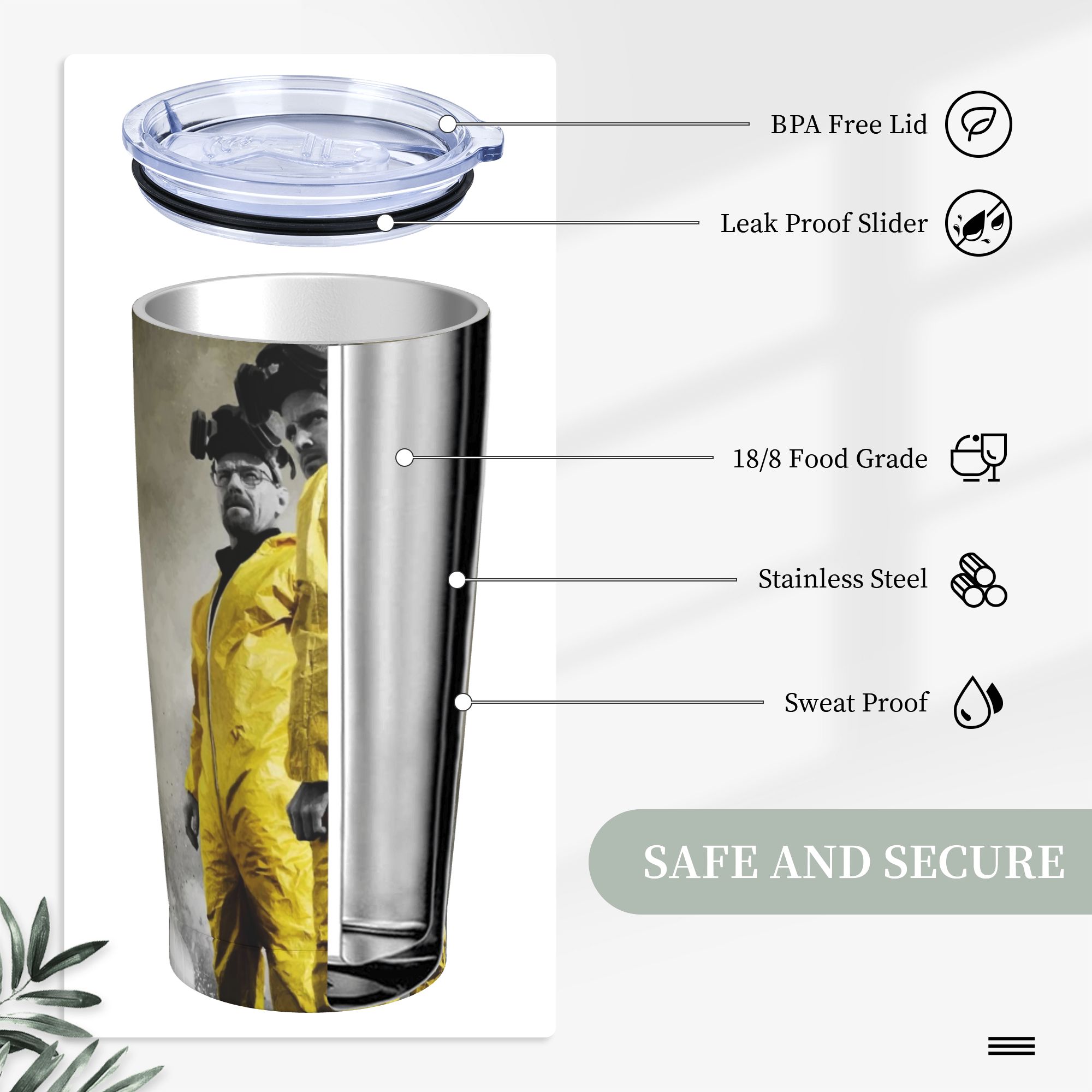 Breaking Bad Thermobecher Vaku – Tumbler 20Oz White Bewertung und Preis
