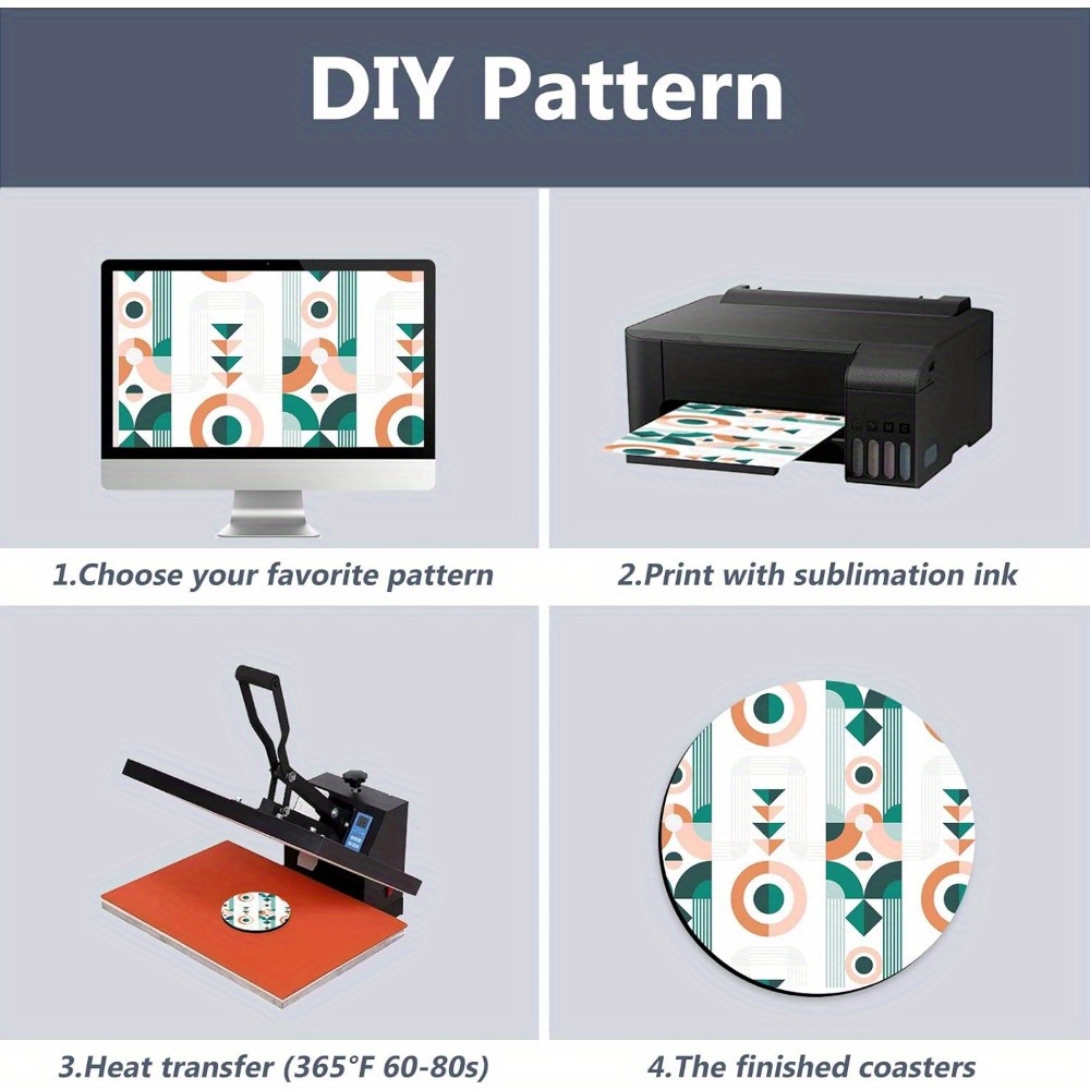 20/60 Stück Untersetzer, leere – Coaster Sublimation Blank Bewertung und Preis