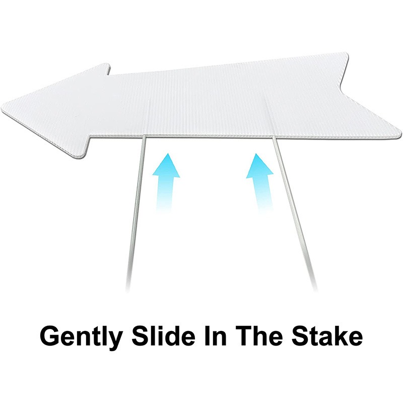 Leere Pfeilschilder mit Pfähle – Yard Sign Blank Bewertung und Preis