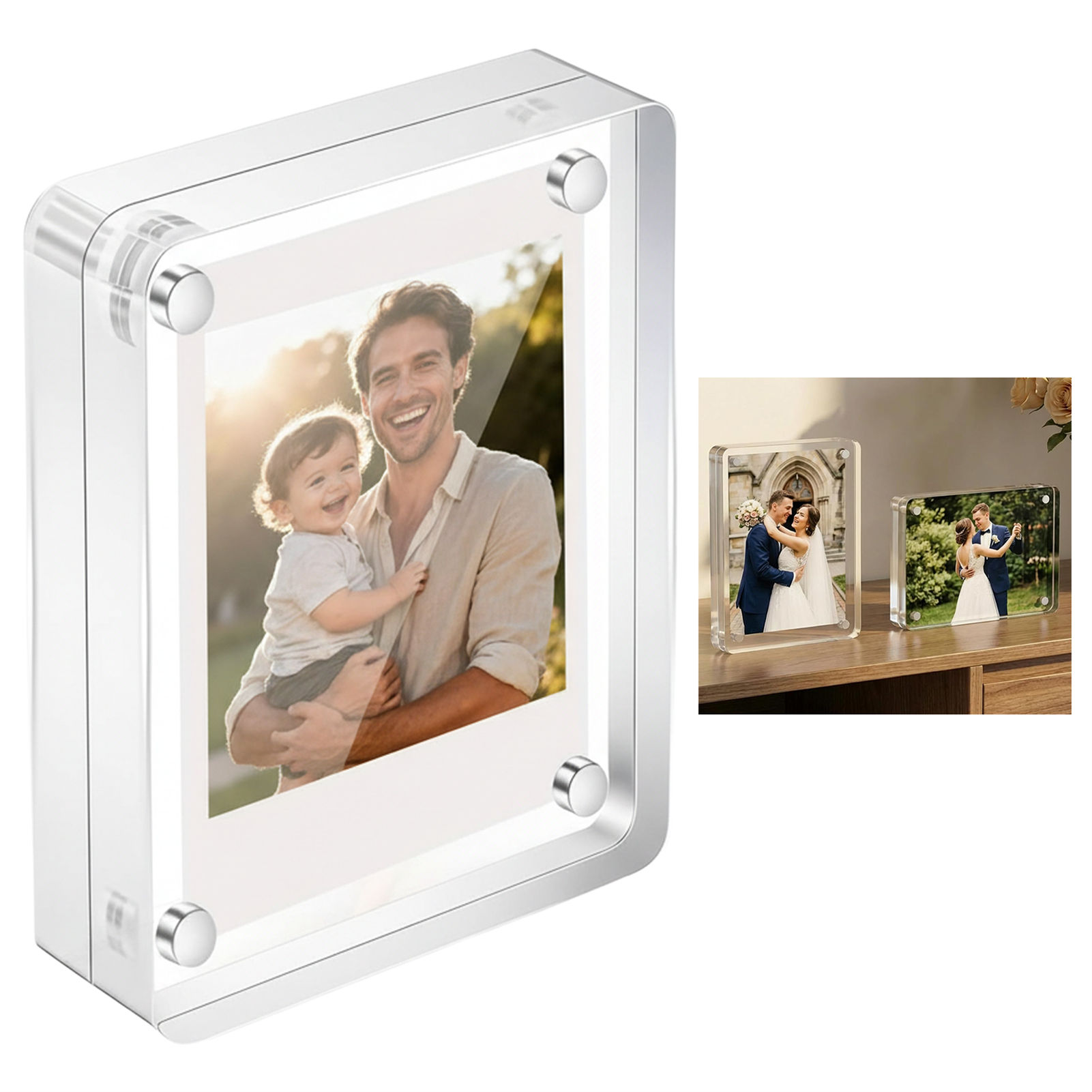 Acryl Magnetischer Fotorahmen  – Photo Acrylic Block Bewertung und Preis