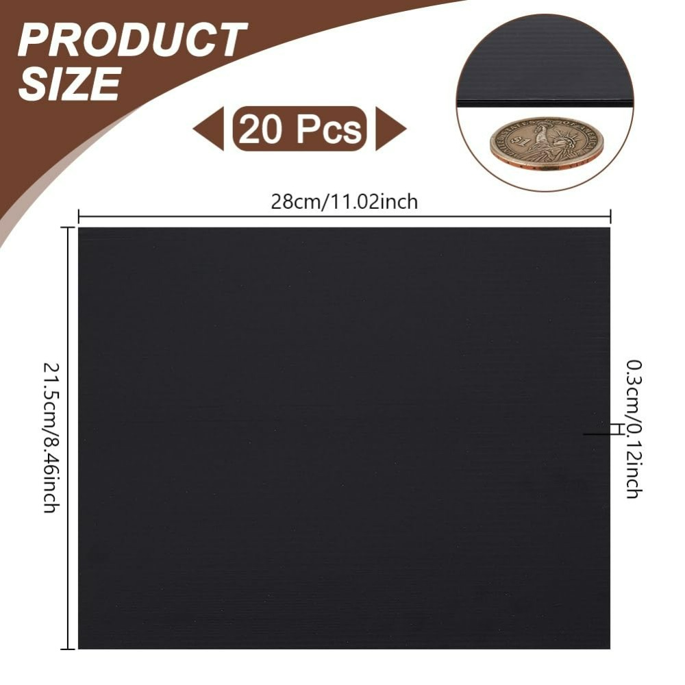 20 Blatt gewellte Kunststoffpl – Yard Sign Blank Bewertung und Preis