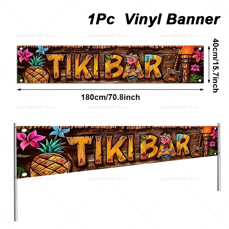 Tiki-Bar-Banner, tropisches ha – Yard Sign Blank Bewertung und Preis