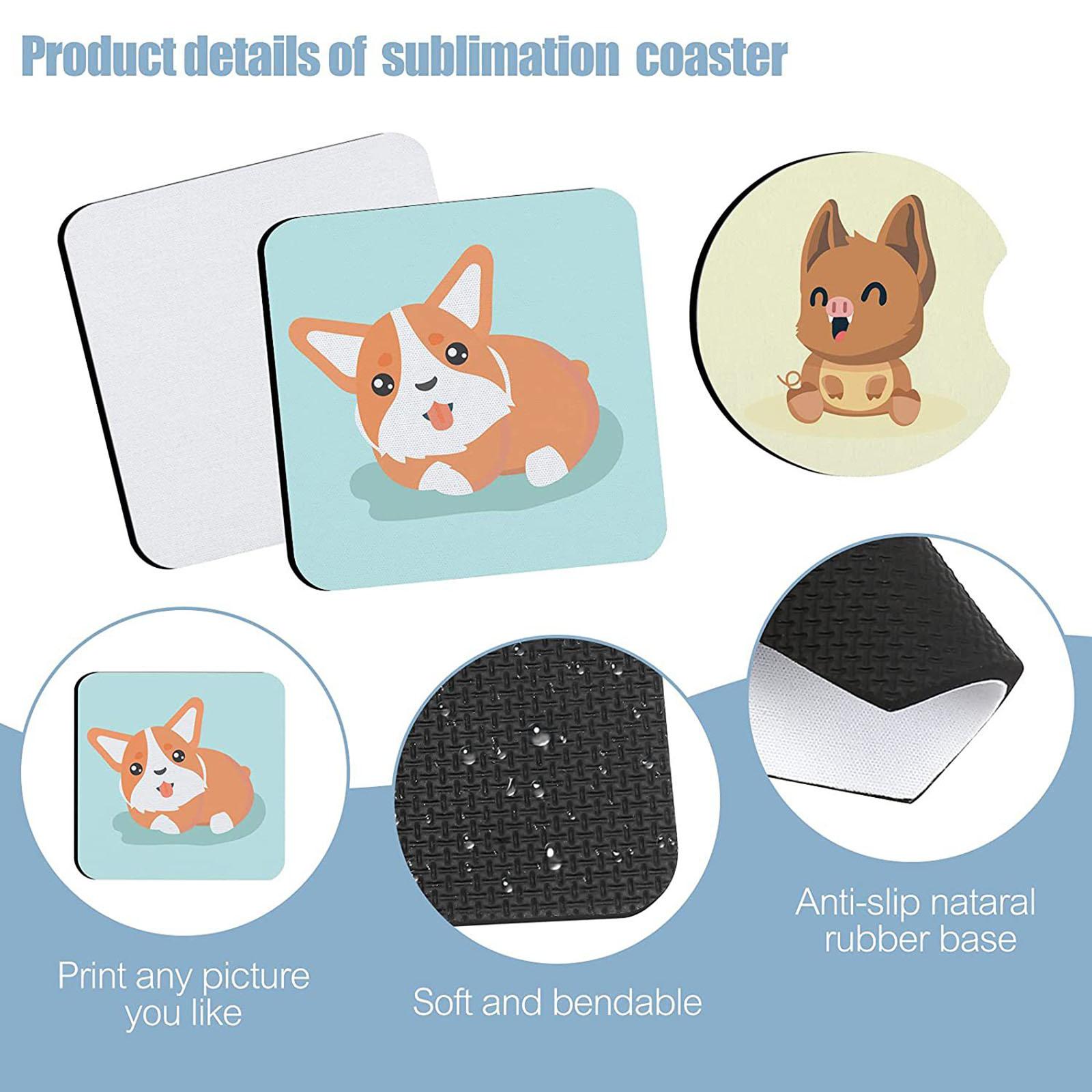 40 Stück Sublimations-Unterset – Coaster Sublimation Blank Bewertung und Preis