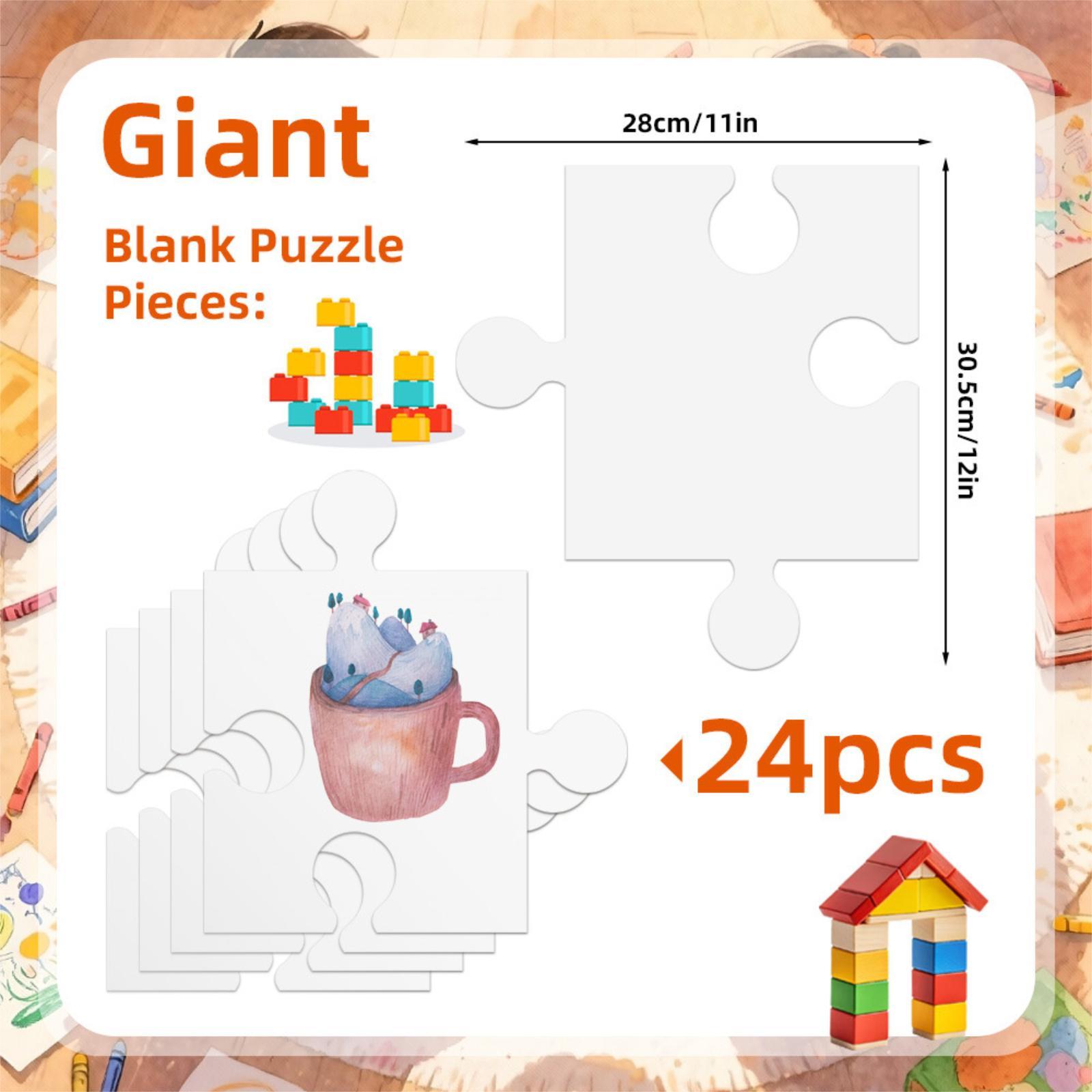 24 Stück weiße, leere Karton-P – Puzzle Blank White Bewertung und Preis