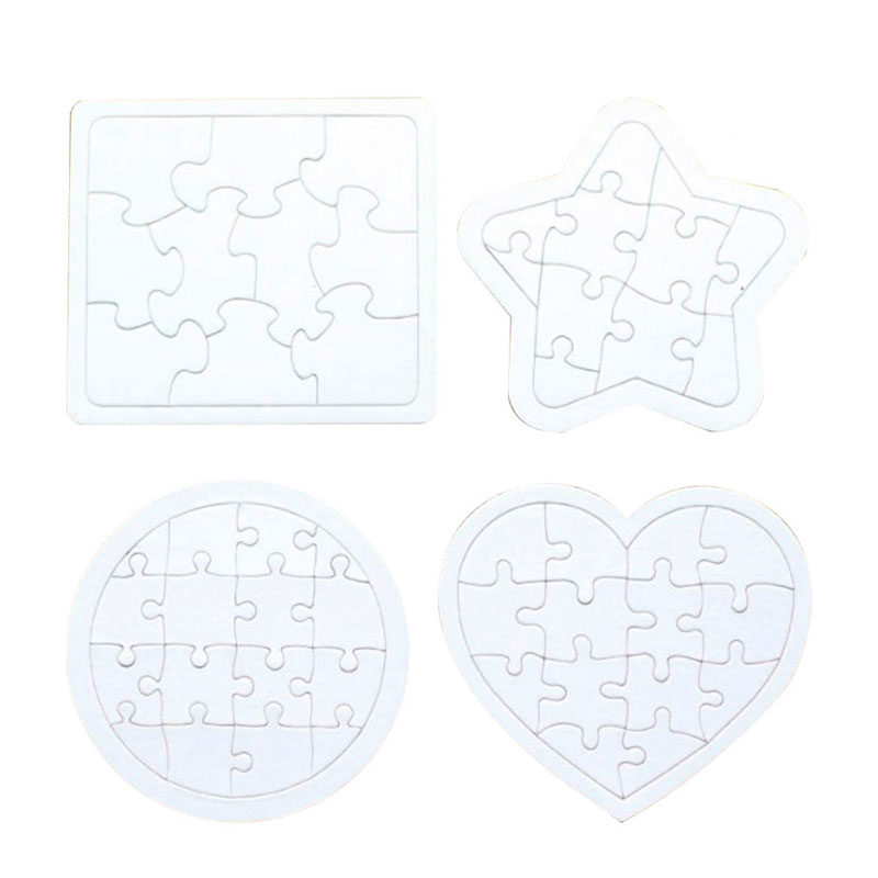 4-teiliges Set zum Ausmalen, l – Puzzle Blank White Bewertung und Preis