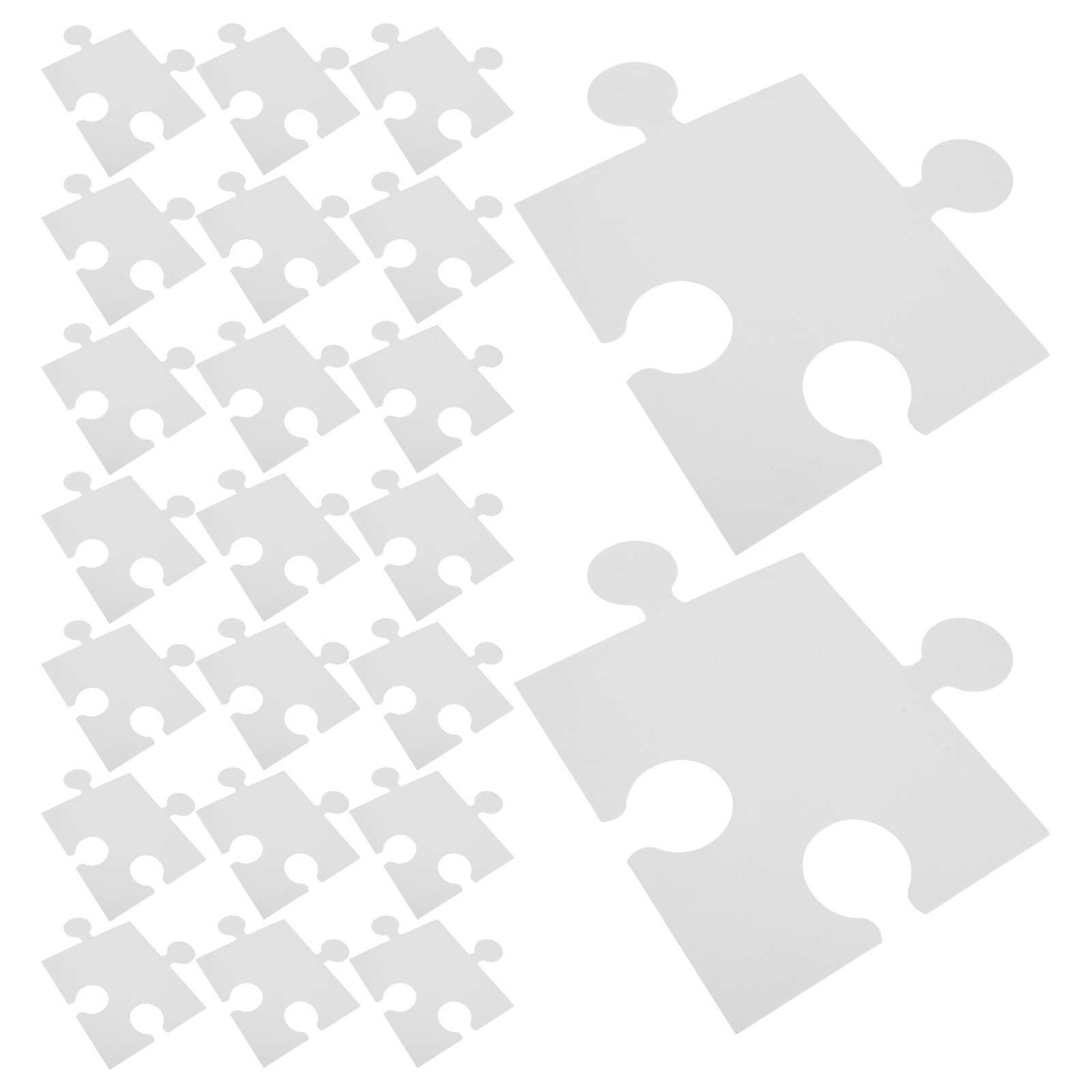 60 Stück Große Blanko Weiße Pu – Puzzle Blank White Bewertung und Preis